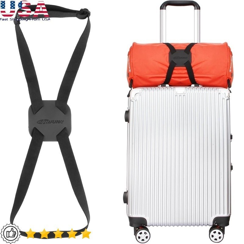 Adjustable Luggage Bungee Strap Elastic Rubber Bag Holder Travel Accessory New