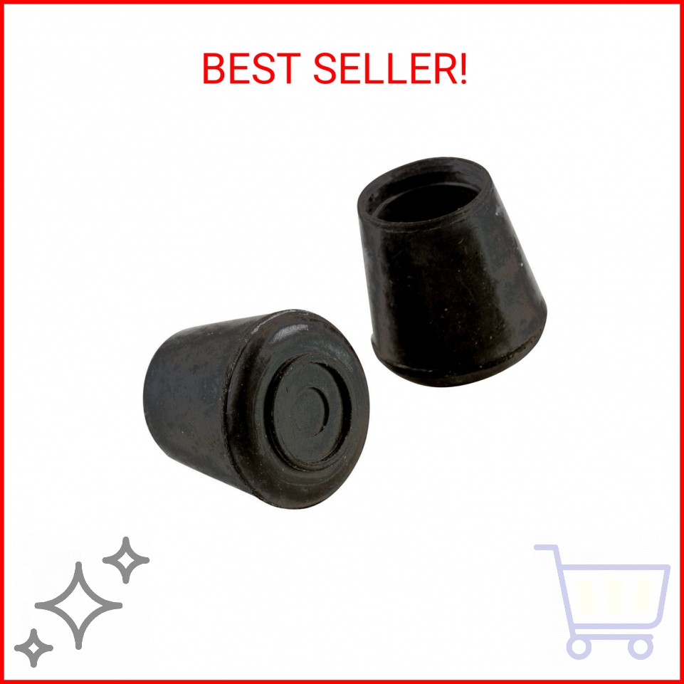Shepherd 40 Pack Non-Slip Round Rubber Leg Tip Floor Protectors - 1" Inner Diame