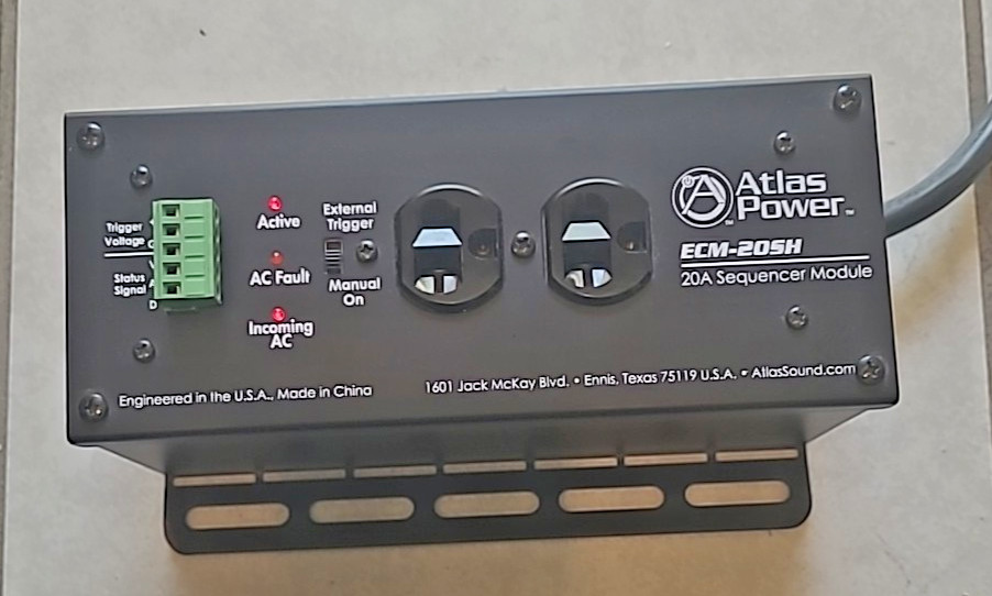 Atlas Sound ECM-20SH 20A AC Power Conditioner and Spike Suppressor