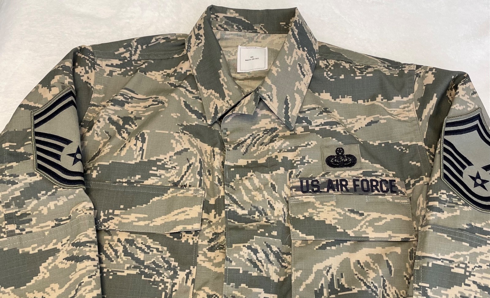 USAF Digital Tiger Camo Pattern Size 42L Coat Men's Utility Air Force Jacket