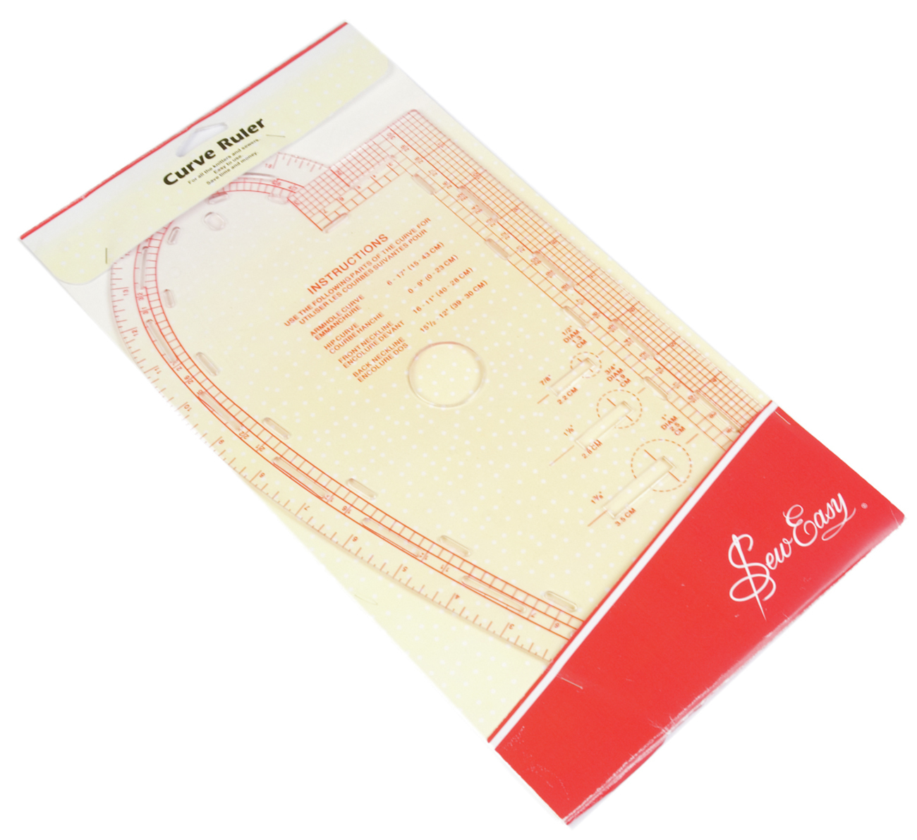 Sew Easy Curved Ruler 13.875 x 7.375 Inch [NL4196]