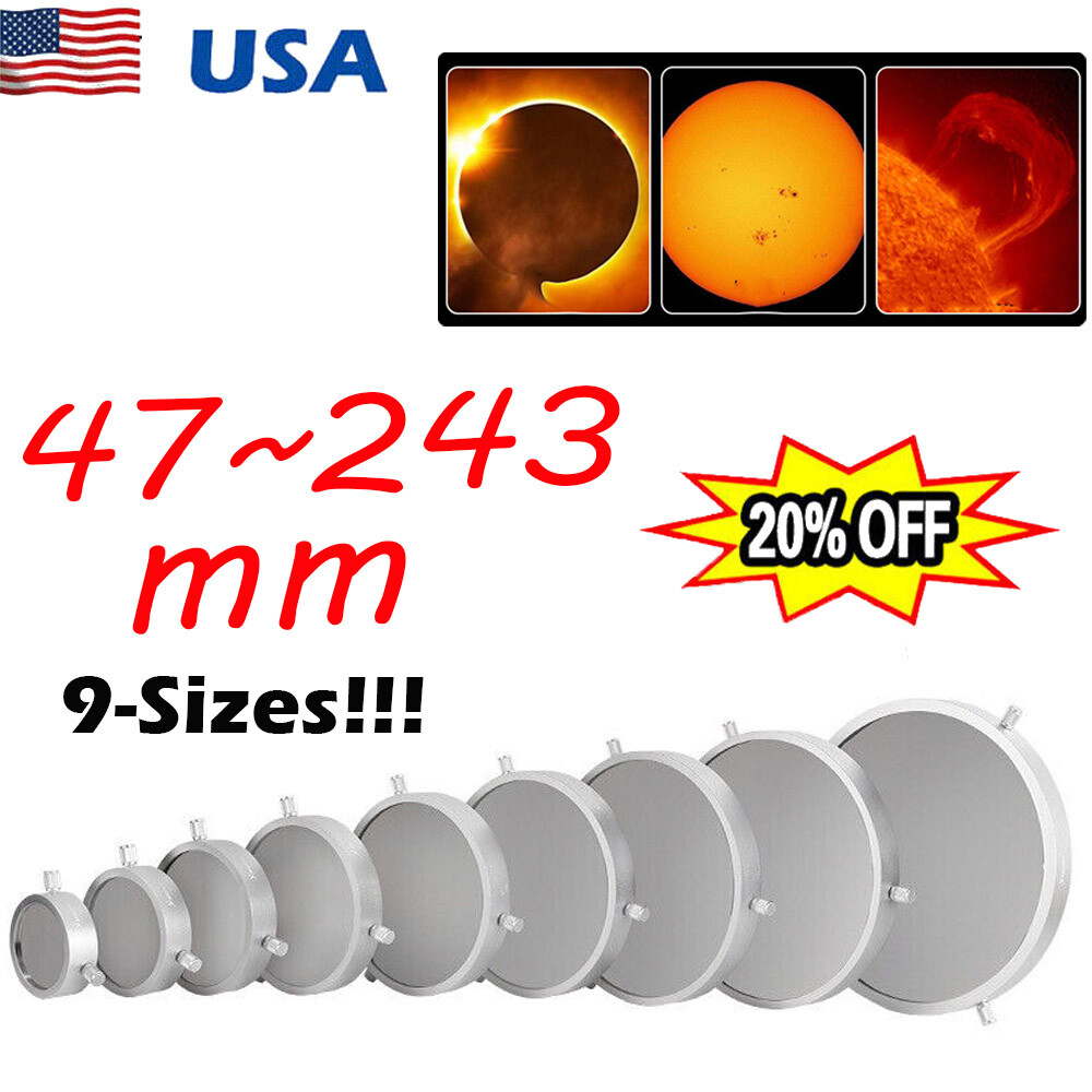 Adjustable Astronomical Telescope Solar Filter PET-coated Film For Sun Observing