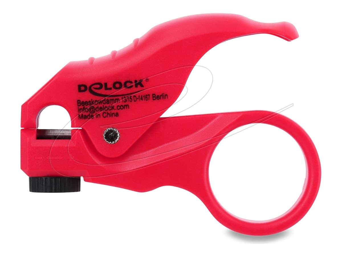 Delock stripping tool for network cable rosso red 90996