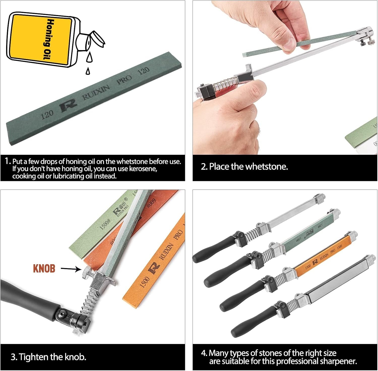 Fixed-Angle Knife Sharpener for Precision Sharpening