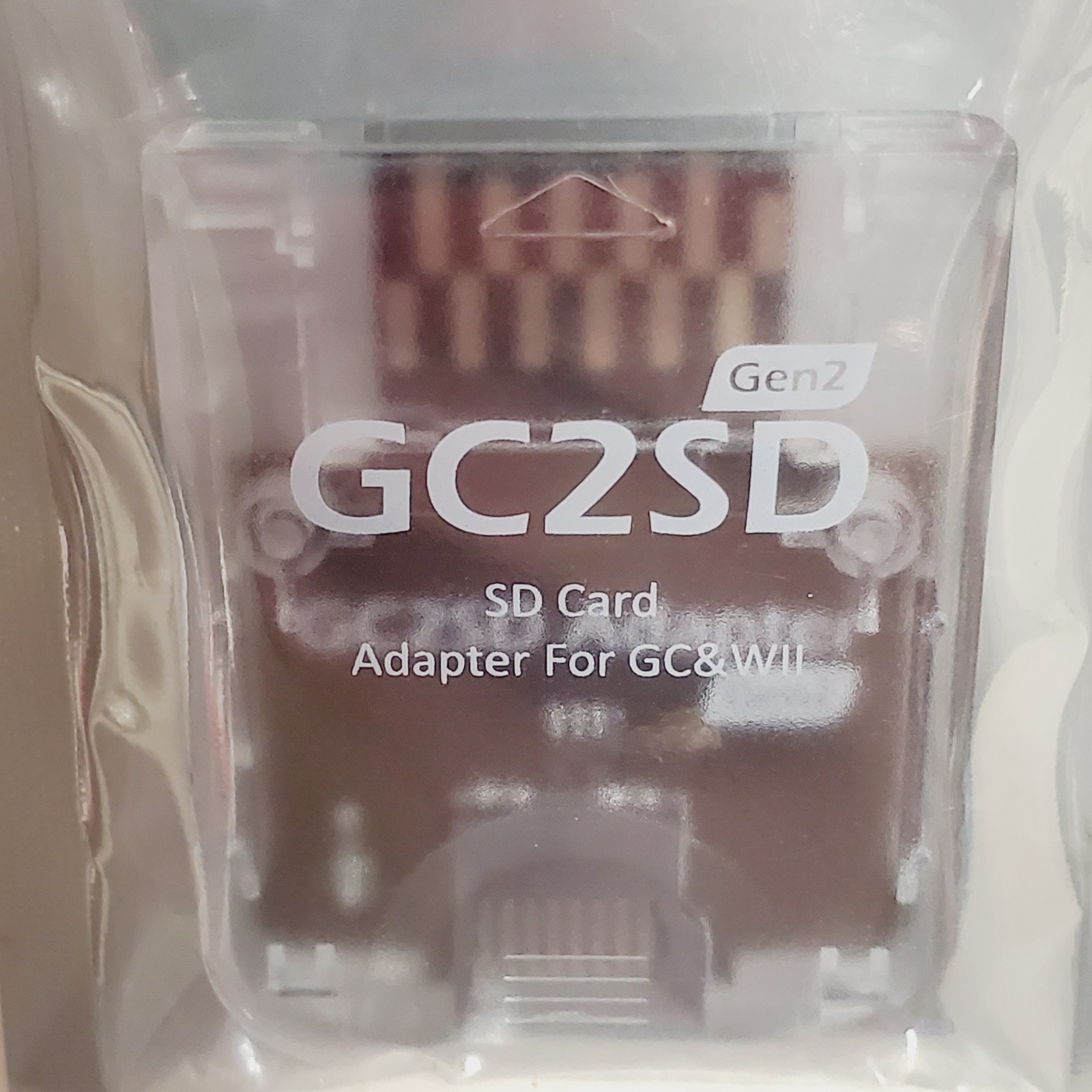 GC2SD "GEN 2" Micro SD Card Adapter TF Card Reader Gamecube/Wii ~ US SHIP -CLEAR