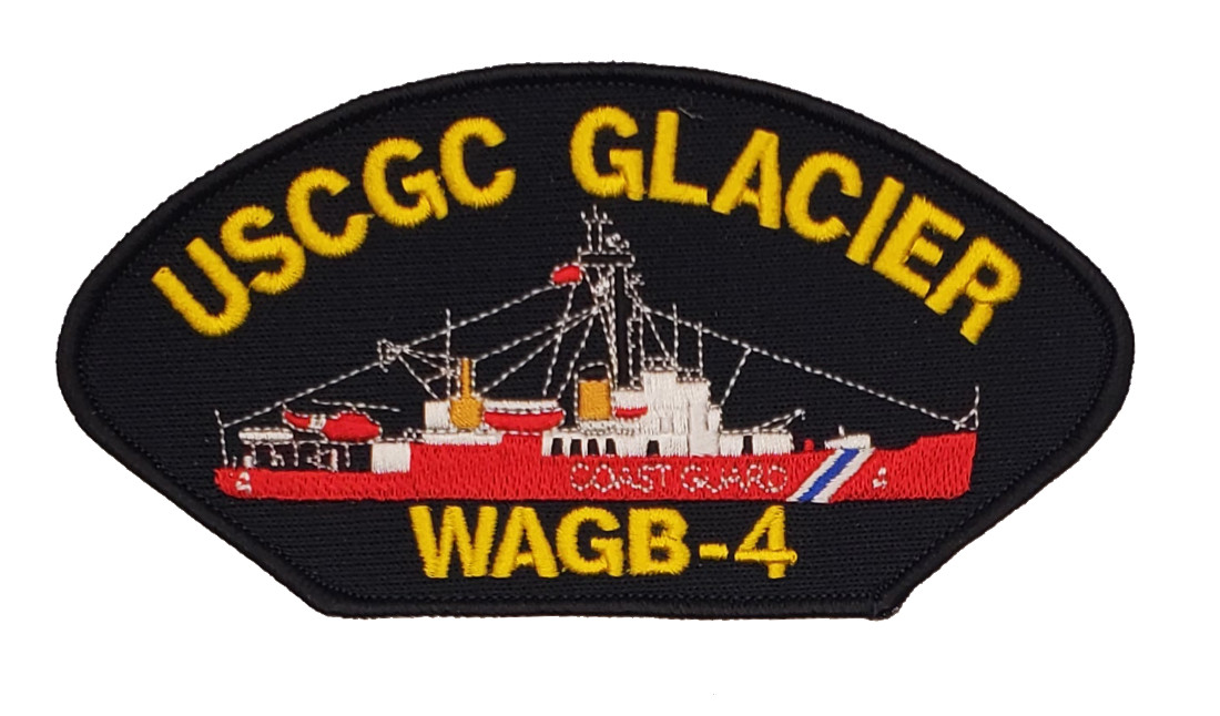 USS GLACIER WAGB-4 SHIP PATCH - GREAT COLOR - Veteran Owned Business