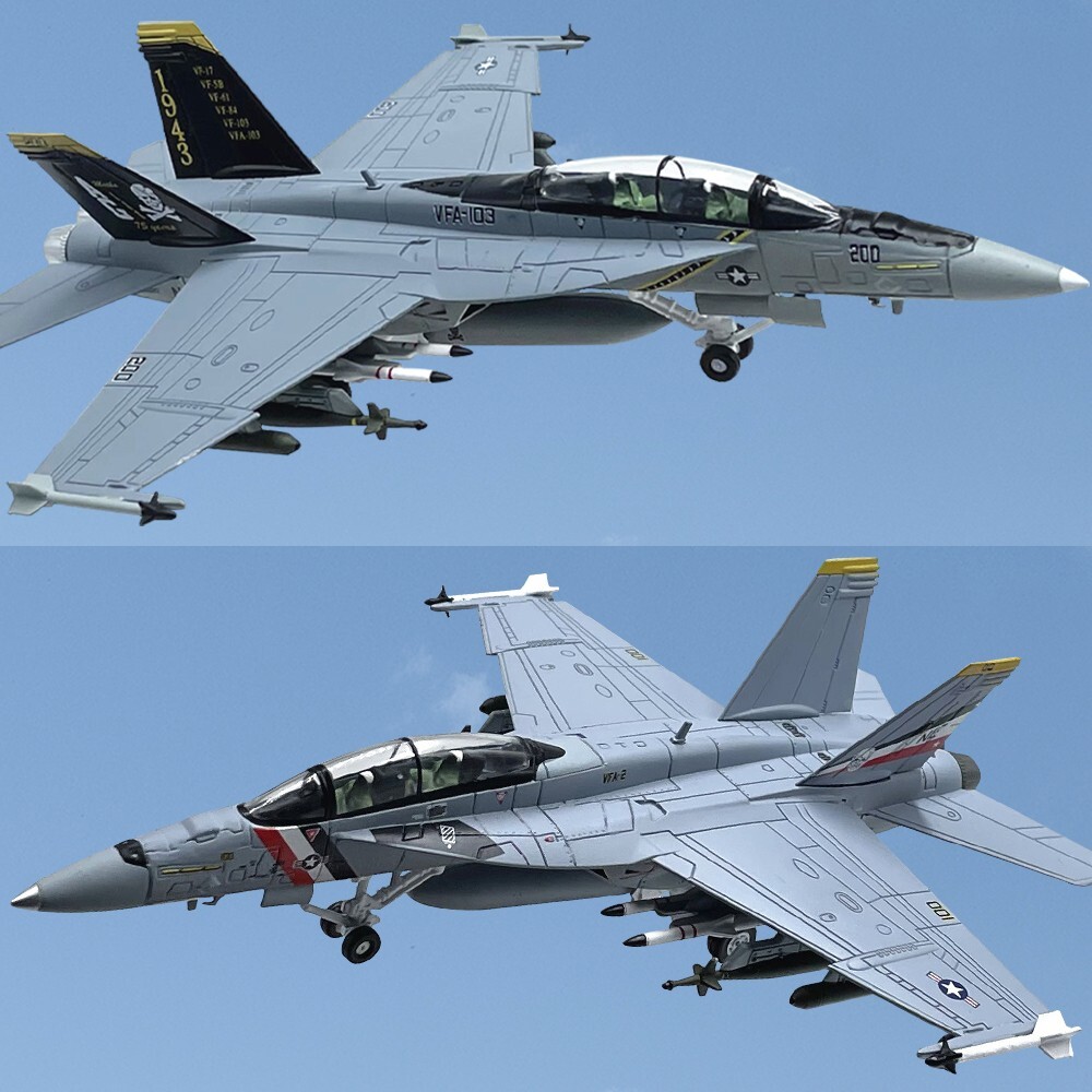 1:100 Scale Alloy Diecast Military Model US Navy F/A-18F Hornet Strike Fighter