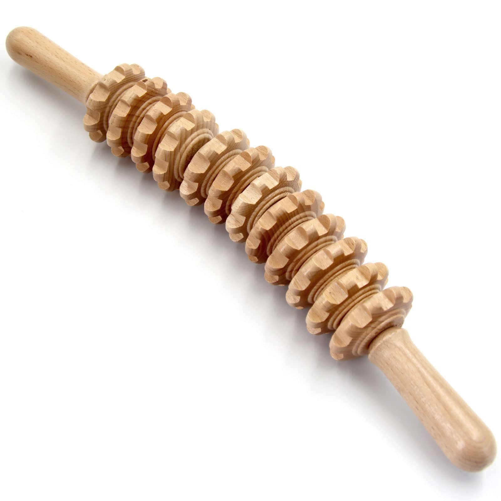 Wood Therapy Massage Tools, 16 inch Professional Wooden Massage Roller Stick ...