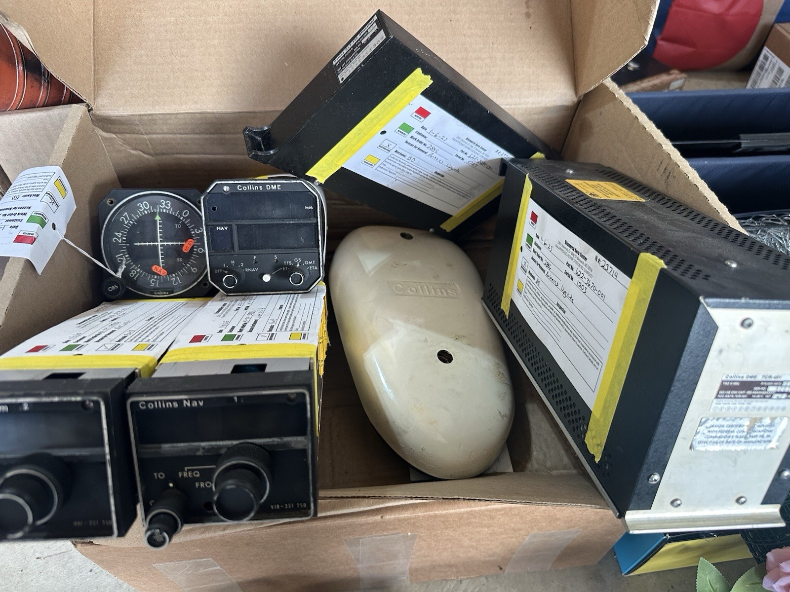 Collins Avionics Lot – VIR351 NAV ,TCR451 DME, IND451, IND351A, GLS350, ANT650A
