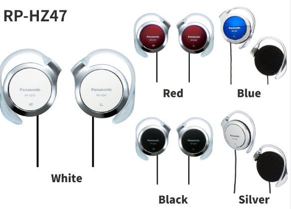 Panasonic Clip Earphone Headphone RP-HZ47 With 5 Colors From Japan