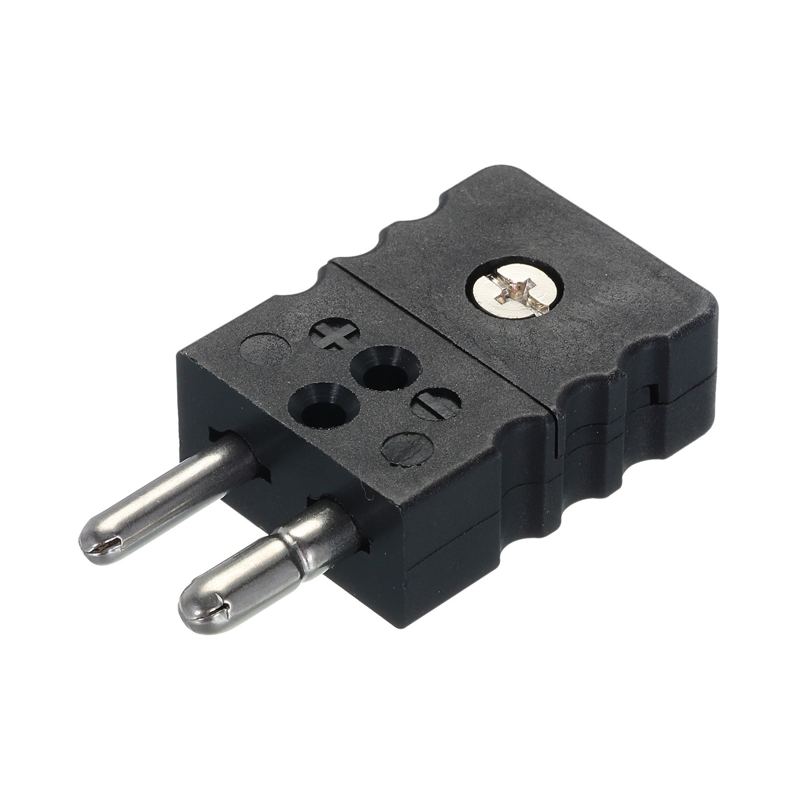 J Type Thermocouple Wire Connectors Male Plug Round Pin 1pcs 220°C