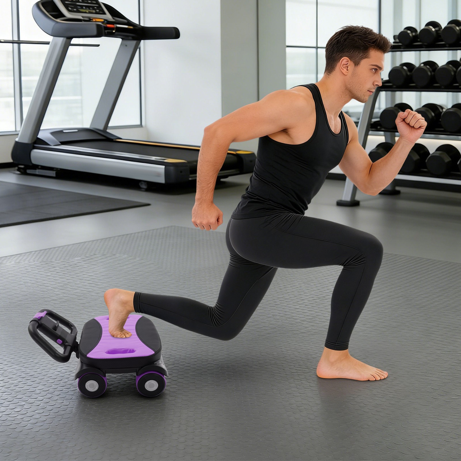 AB Roller Wheel Four-Wheel Elbow Support Abdominal Roller Abdominal Roller 150kg