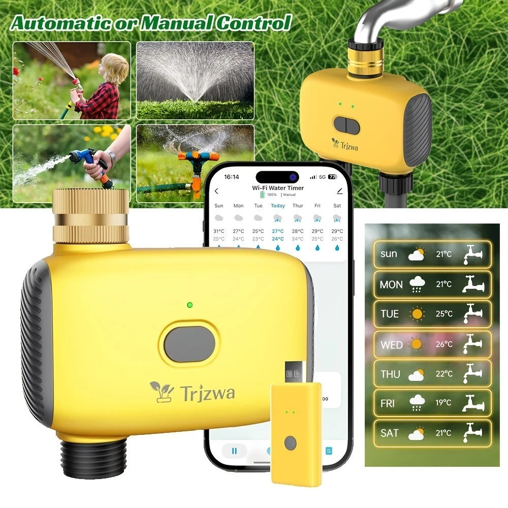 Smart WiFi Sprinkler Timer 2026 WiFi Water Timer for Garden Hose,Brass Inlet New