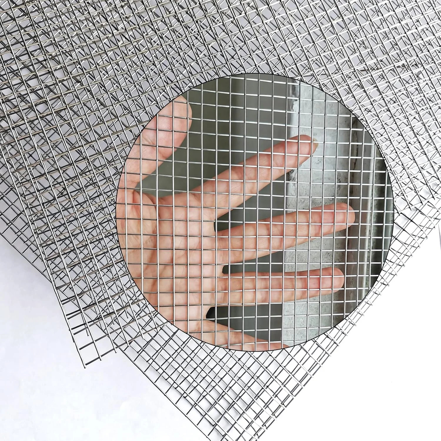 Upgraded 2PACK SS Wire Mesh, 4 Mesh Completely Welded, 12 X 24 in(310mm X 620mm)