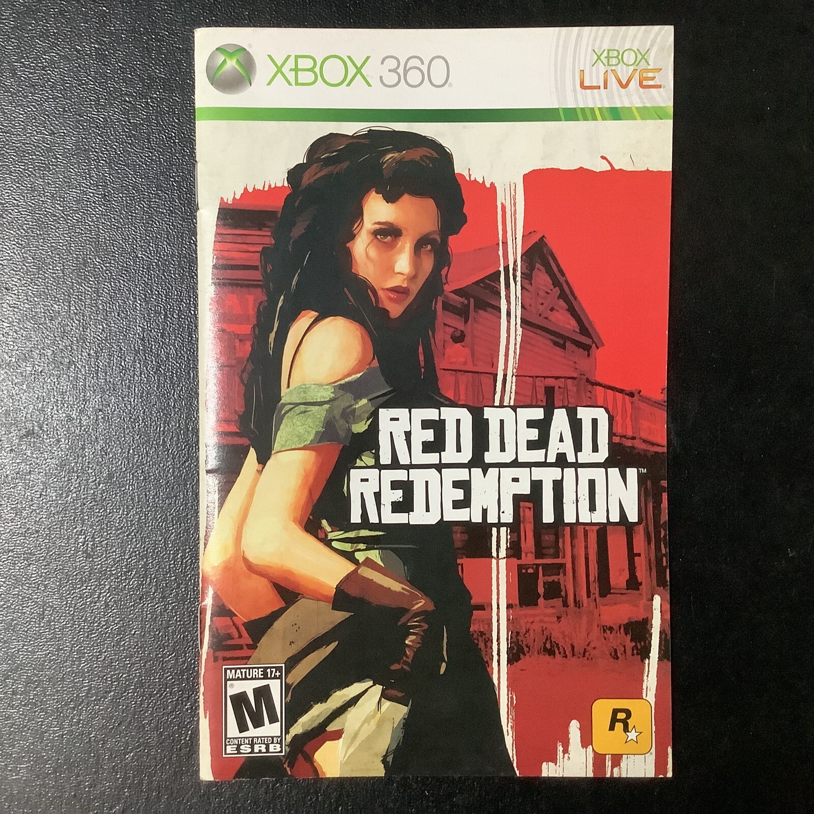 Red Dead Redemption Microsoft Xbox 360 Instruction Manual Only