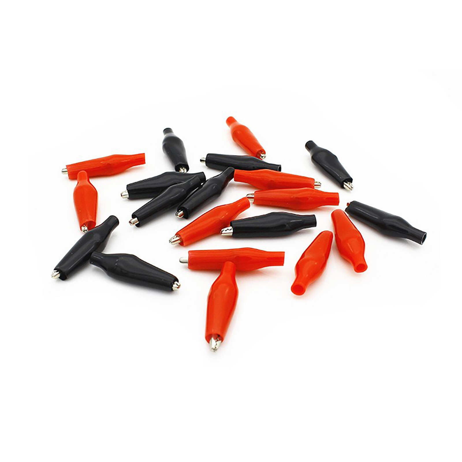 Insulated Alligator Clips Test Probe Lead Crocodile Clamps For Electrical Cable