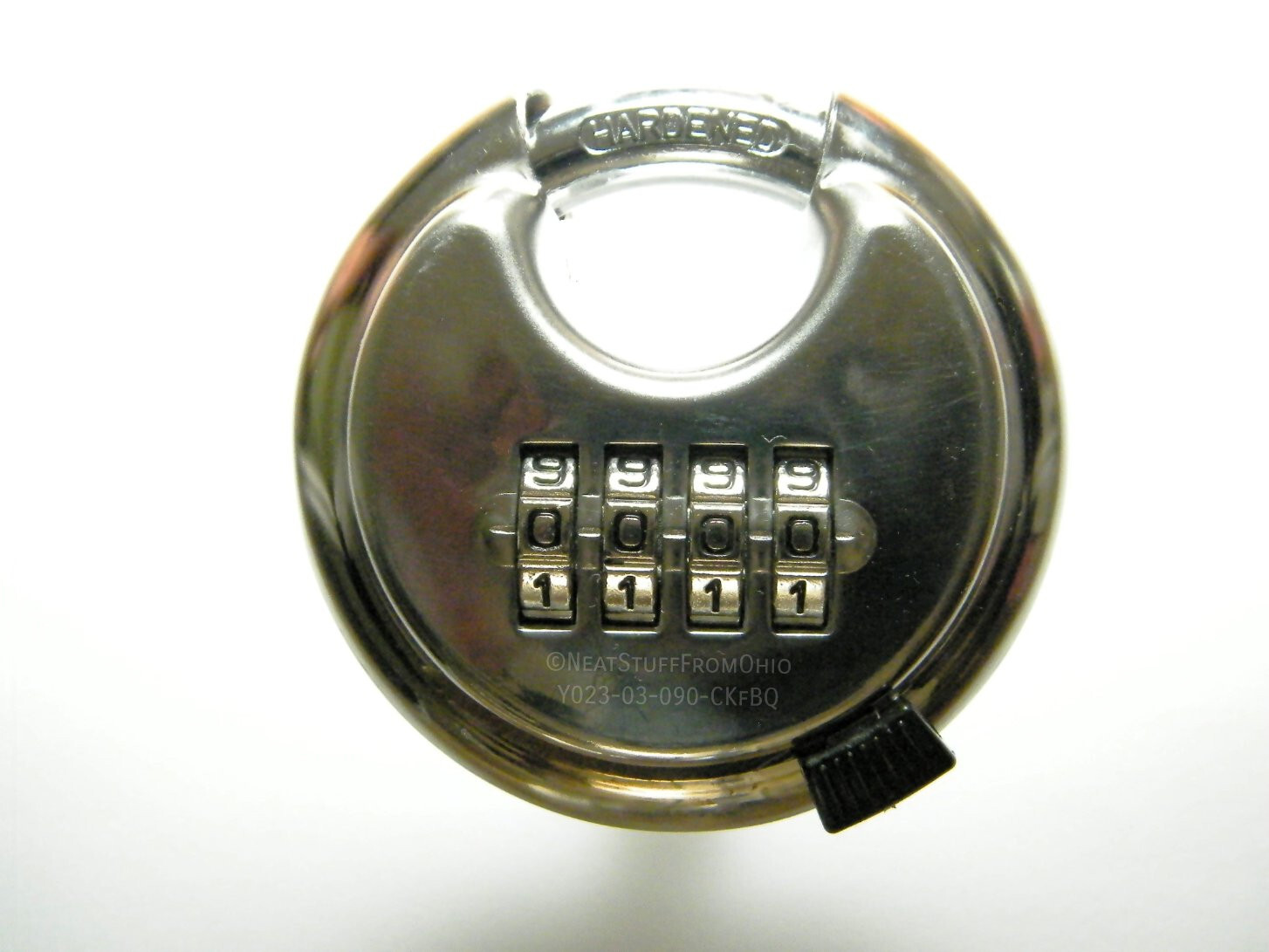 COMBINATION DISC LOCK, USER RESETTABLE, FOUR-DIGIT, HEAVY DUTY LOCK 👍 🔐