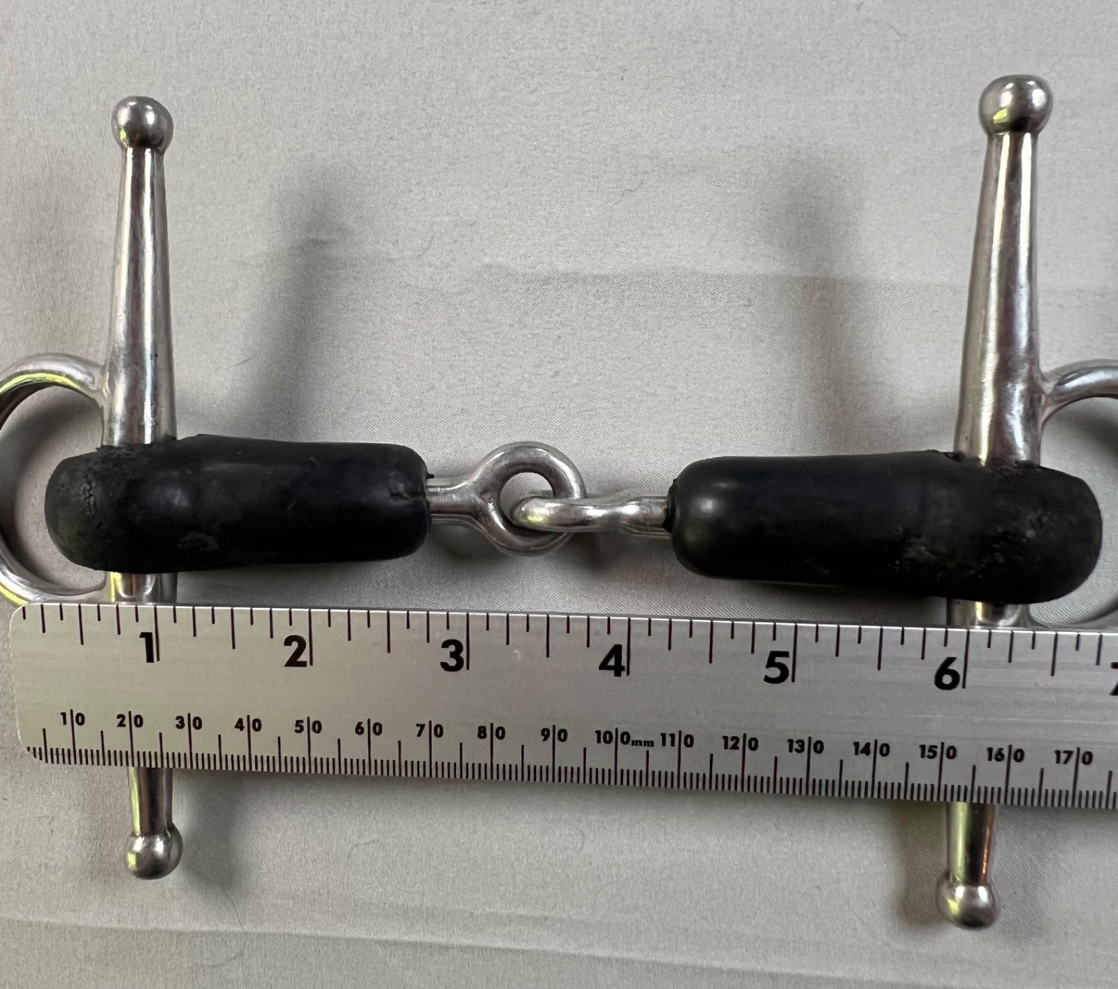 5" Rubber Full Cheek Bit