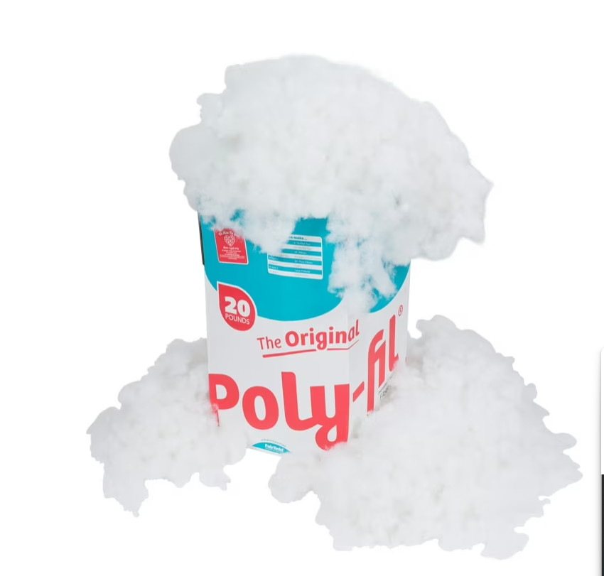 Poly-Fil Polyester Fiberfill Stuffing, 20lb Box, Bulk, by Fairfield