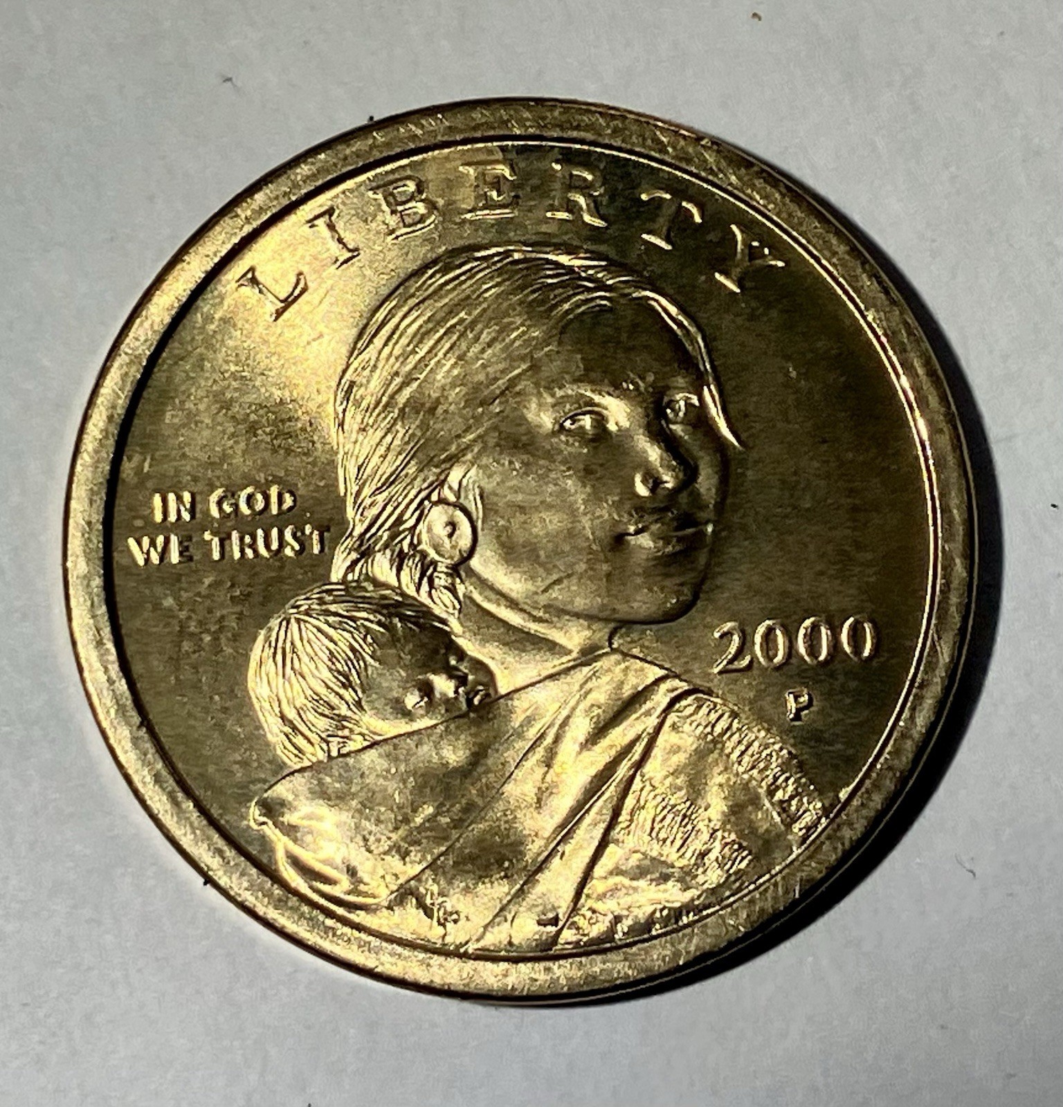 2000-P Philadelphia Sacagawea Native American $1 Cherios Dollar Uncirculated