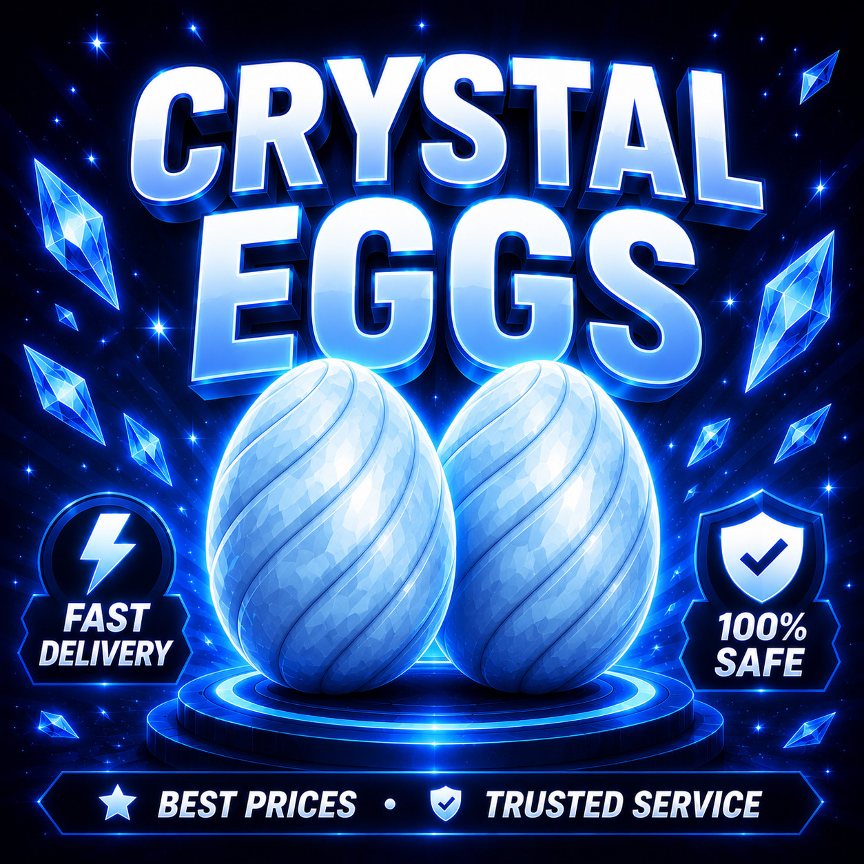 Adopt Me: Crystal Eggs(Out of Stock: Pre orders only)