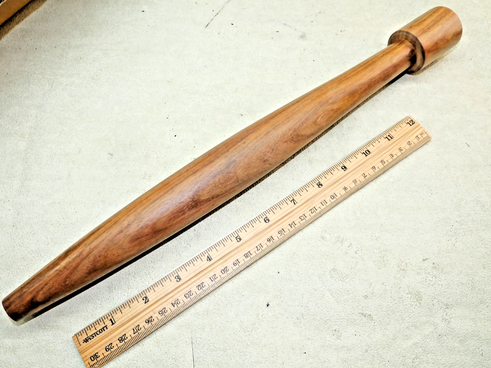 LARGE ROSEWOOD SLICK CHISEL HANDLE OLD TOOLS FOR TIMBER FRAMING CHISEL