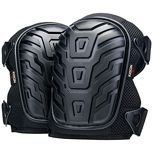 Professional Knee Pads with Heavy Duty Foam Padding & Comfortable Gel Cushion