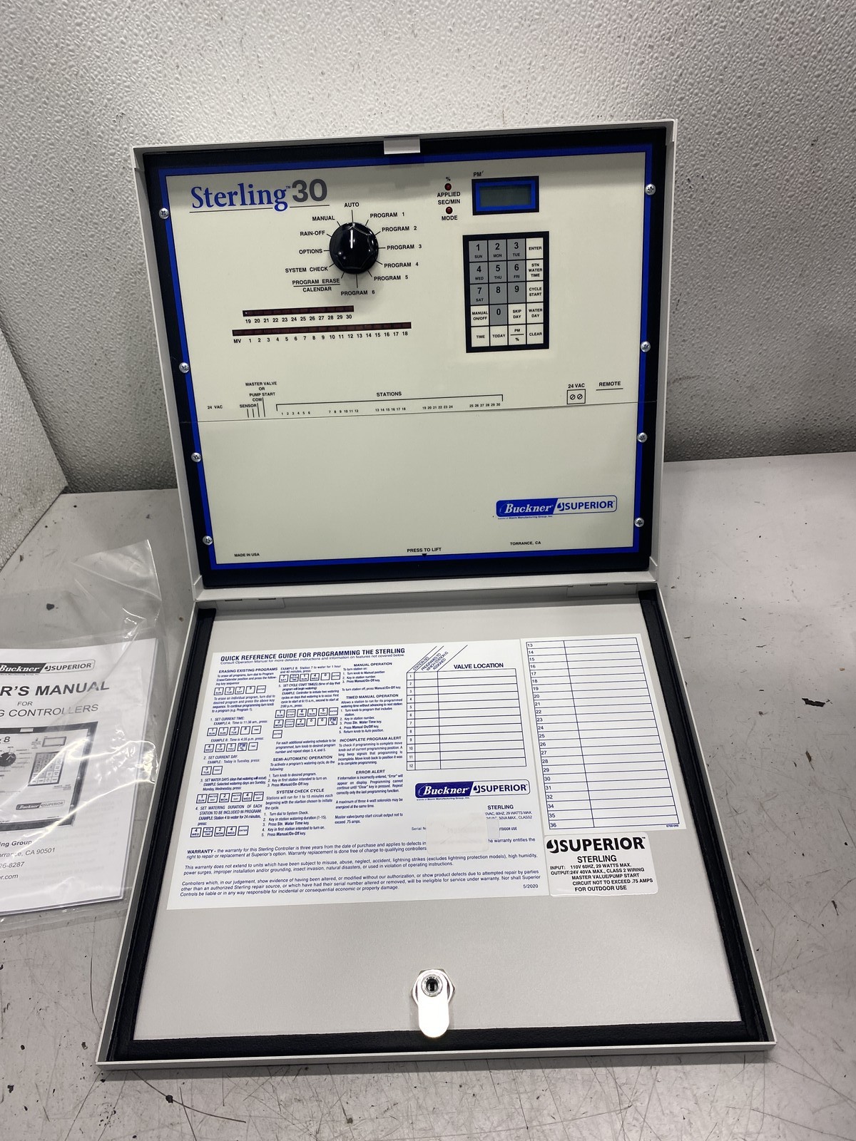 Superior Controls Sterling Irrigation and Sprinkling System Controller Model 30