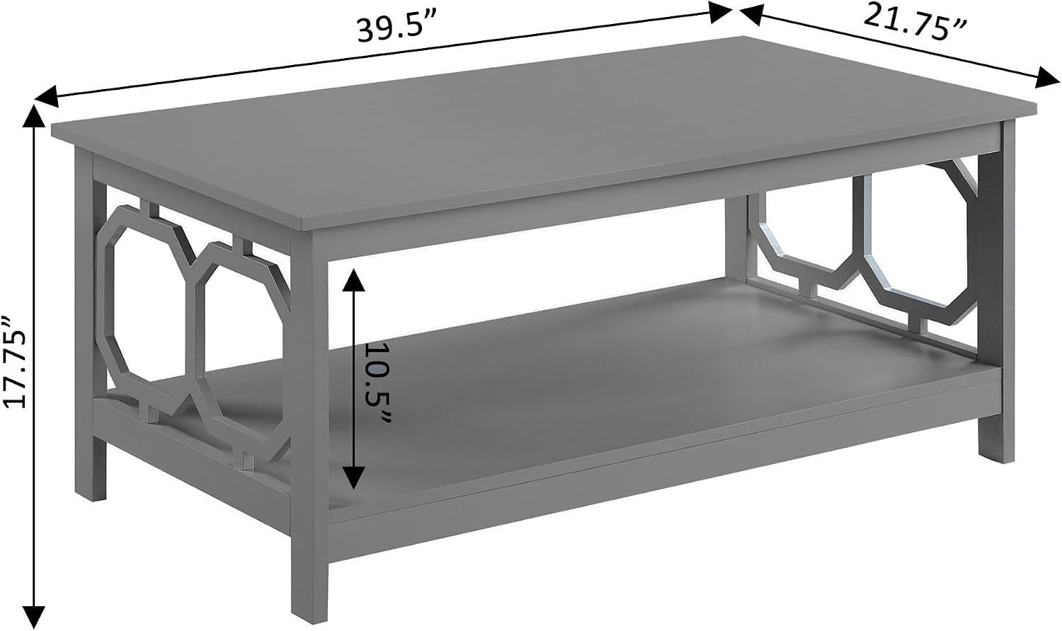 Omega Coffee Table, Gray