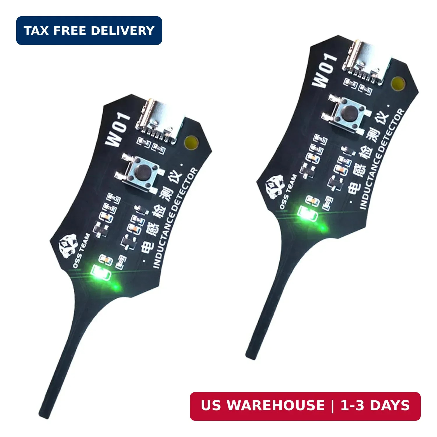 Portable Mini Inductor Tester, Type-C Powered High Precision Mainboard Coil Test