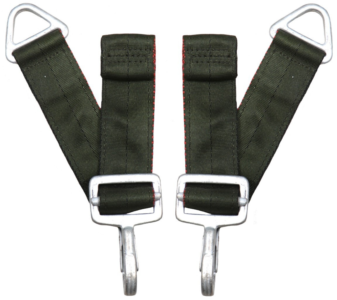 US Military Parachute Harness D-Clip Buckles OD Green Air Item USGI Jump