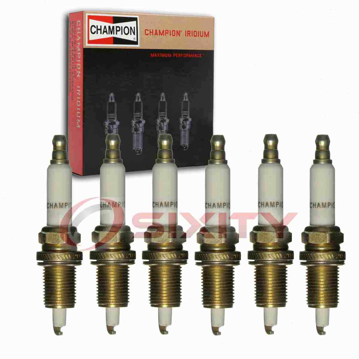 6 pc Champion Iridium 9005 Spark Plugs for QC10WEP 4757 Ignition Wire rw
