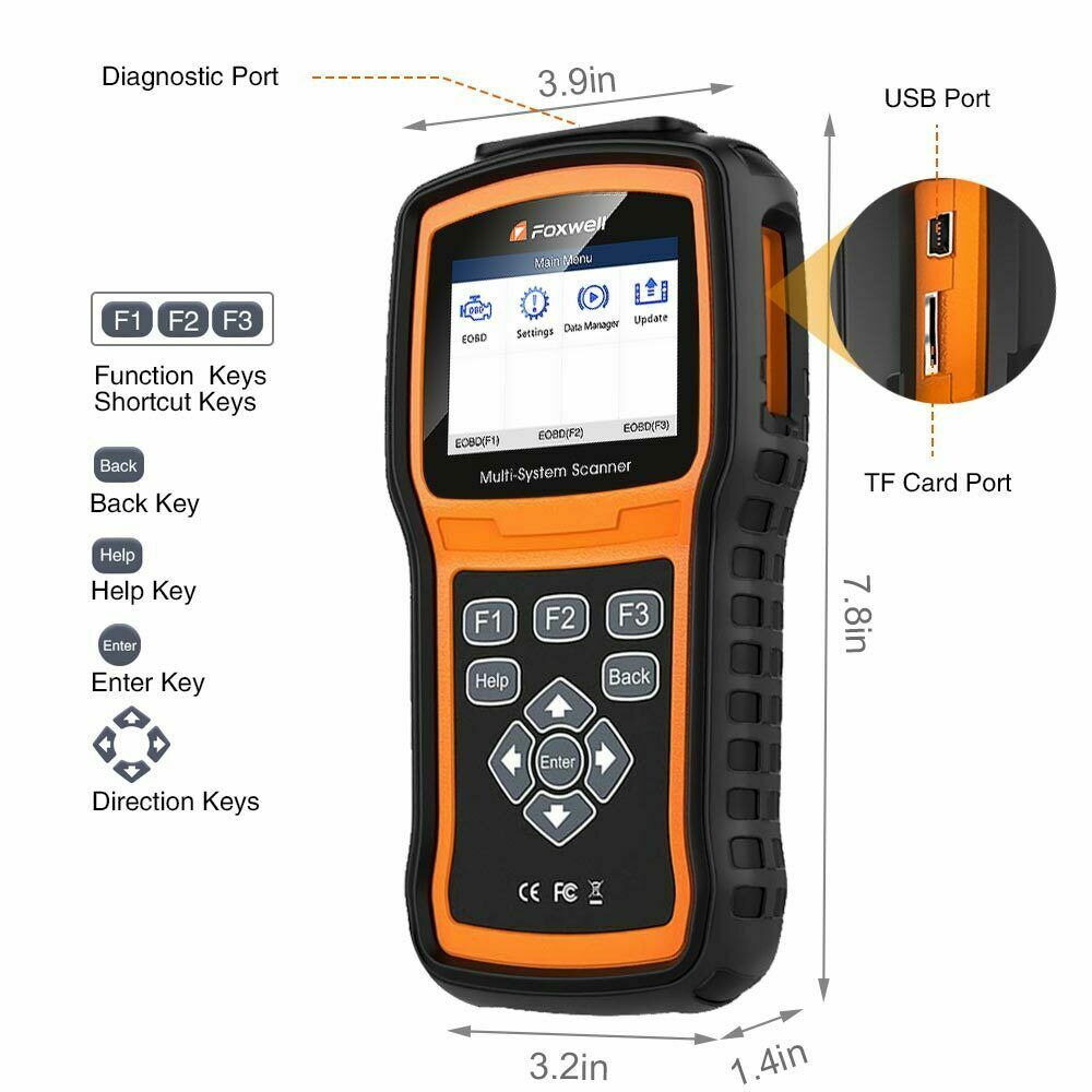 FOXWELL NT530 for NISSAN INFINITI DIAGNOSTIC SCANNER TOOL ABS SRS CODE READER