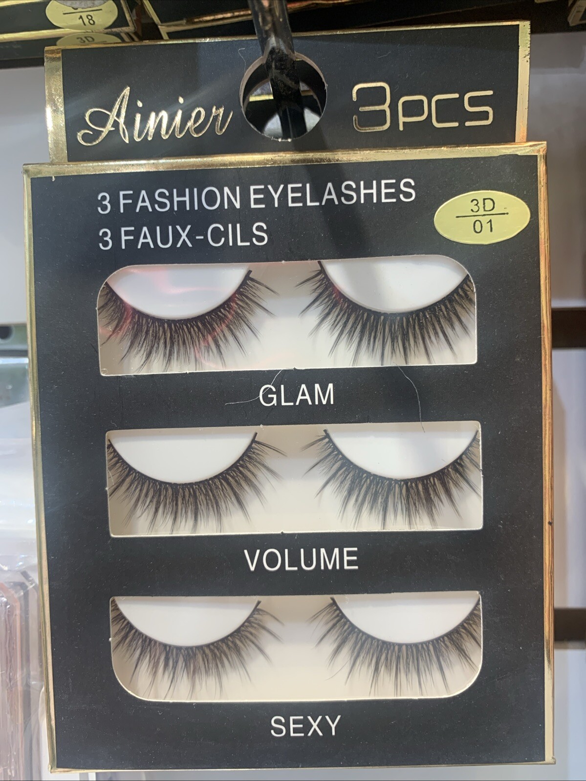Ainier 3 Fashion Eyelashes Set