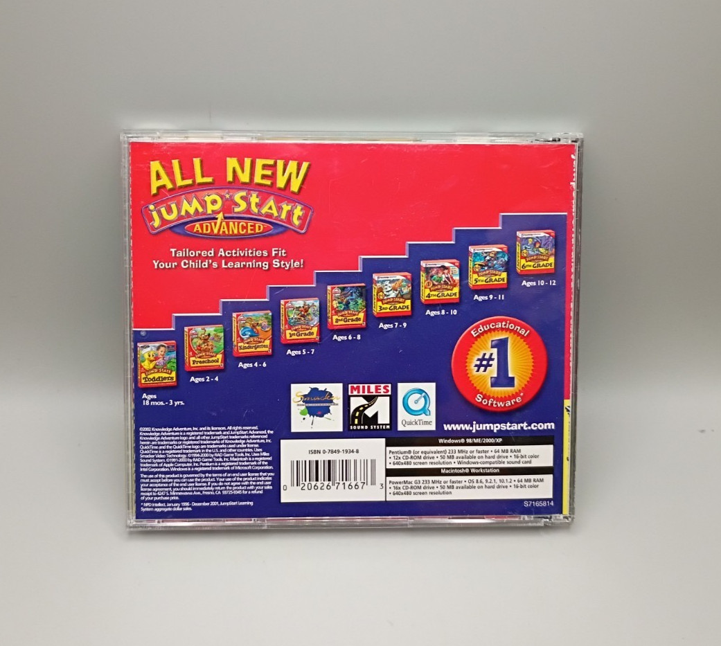 JumpStart Preschool PC CD-ROM Windows/MAC Teachers Essential Skill for School