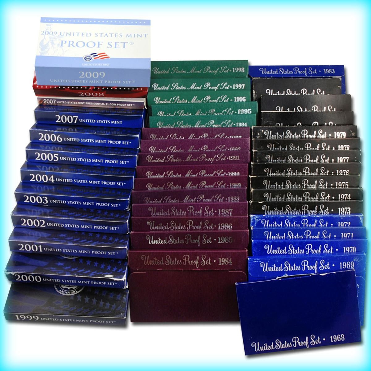 Estate Sale Lot ~  3x US Proof Sets ~ Coins Money ~ COA Hoard 15 Years+