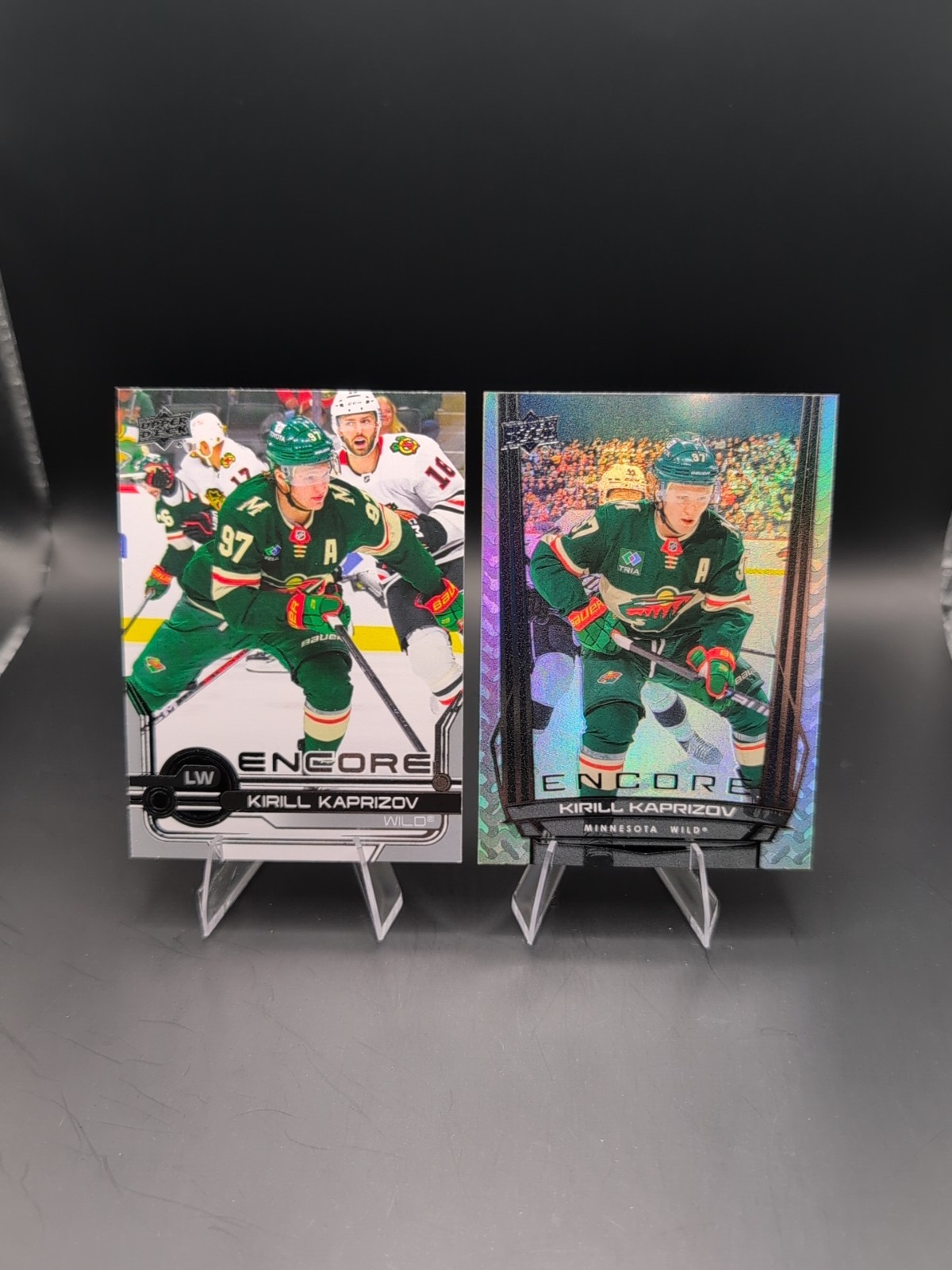 Kirill Kaprizov ENCORE 2 Card Lot. 2024-25, 2025-26 Minnesota Wild
