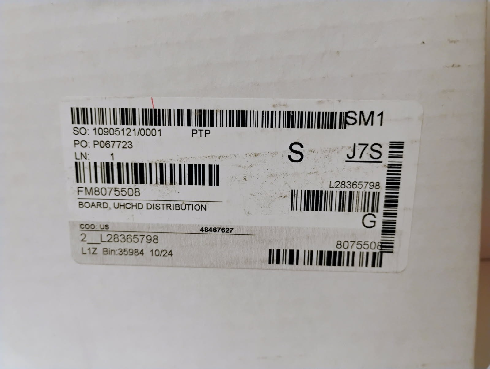 Frymaster 8075508 Board, distribution UHCHD brand new