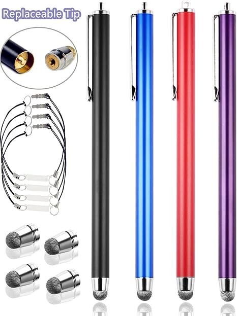 0.24-inch Micro-Fiber Tips Series 4 Packs Micro Fiber Tip Stylus/styli - 5.5" L