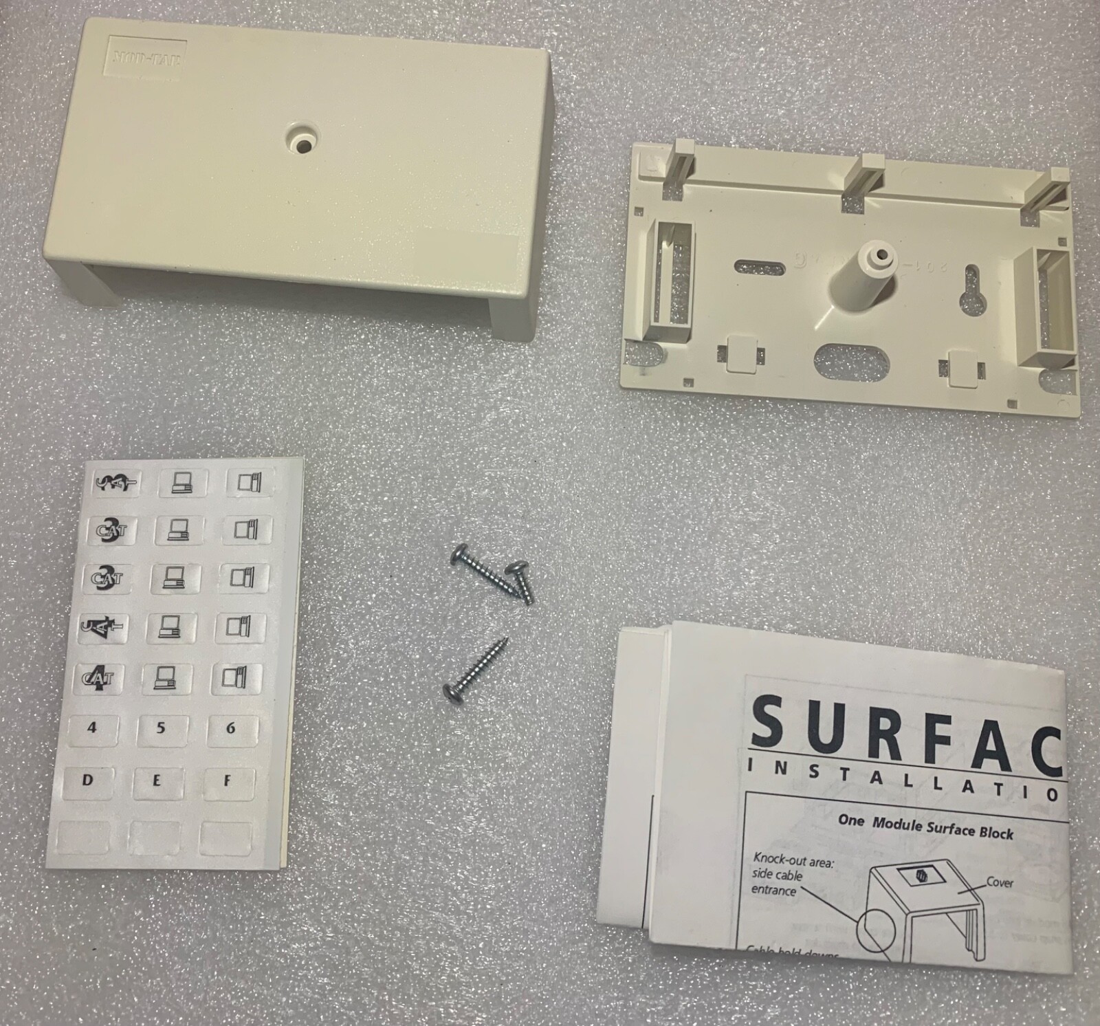 1X Mod-Tap TWO MODULE SURFACE BLOCK BASE