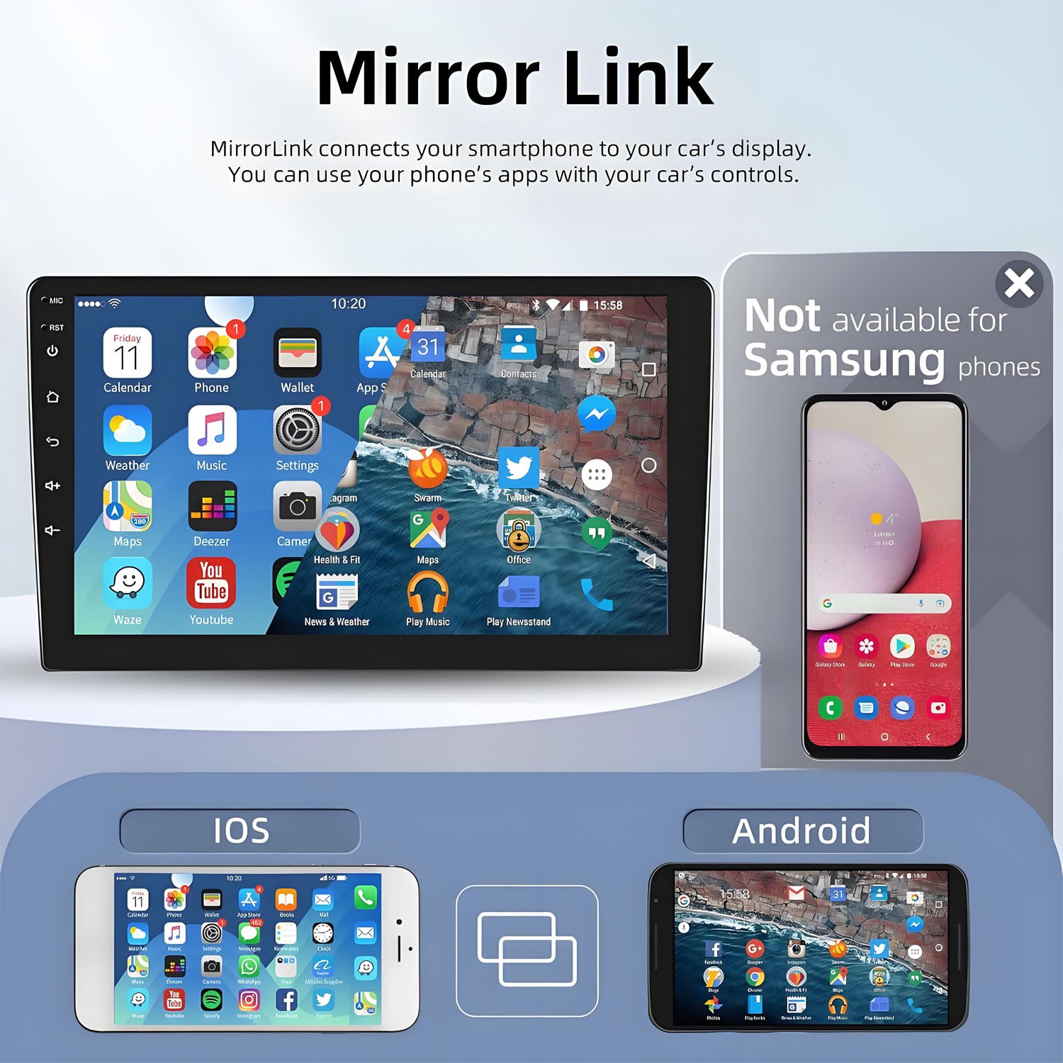 For Honda Accord 7 2003-2007 Apple CarPlay Android 13 Car Stereo Radio GPS+Cam