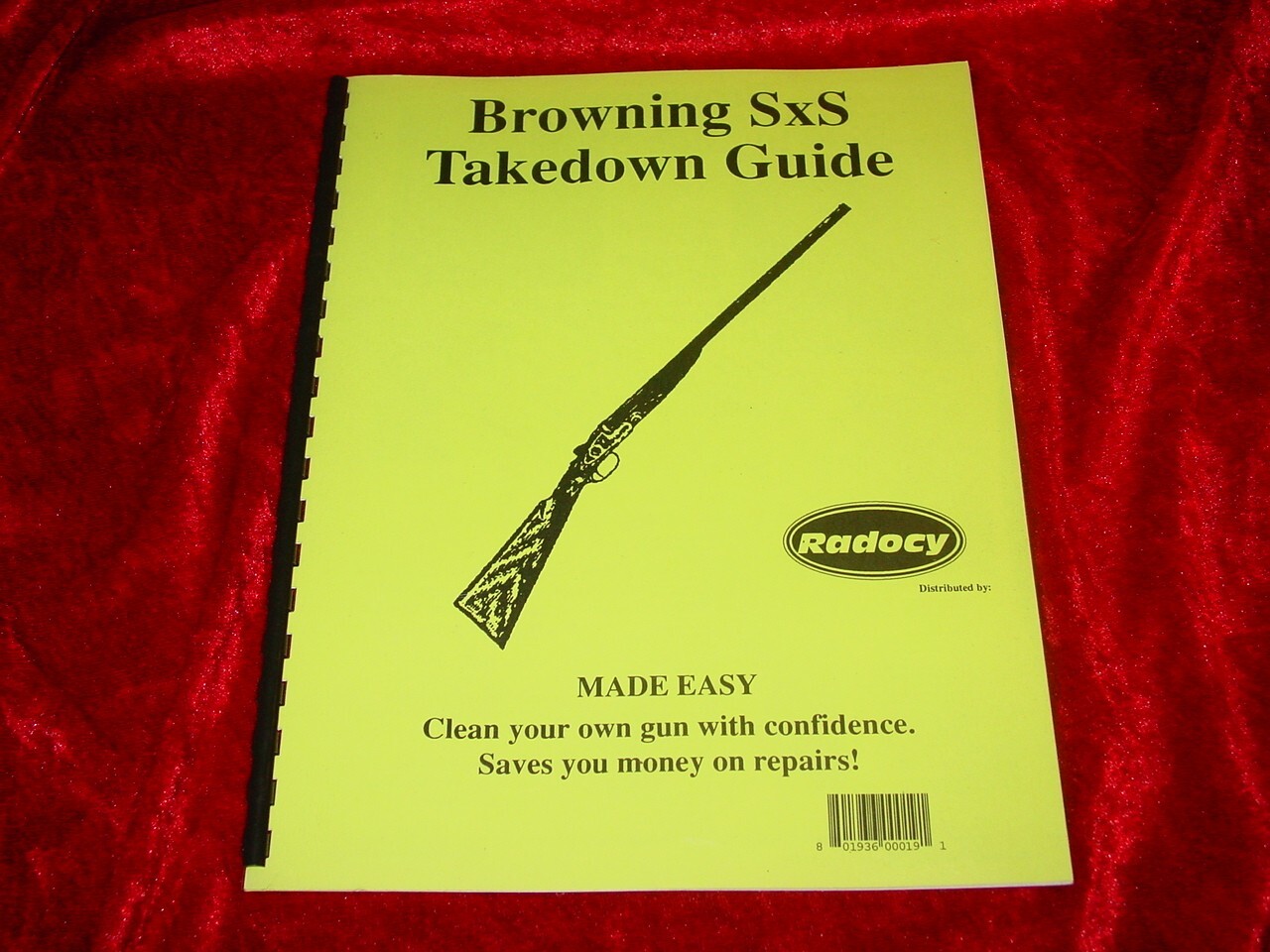 BROWNING SxS SHOTGUN Radocy Takedown Guide~assembly/disassembly~Schematic~NOS
