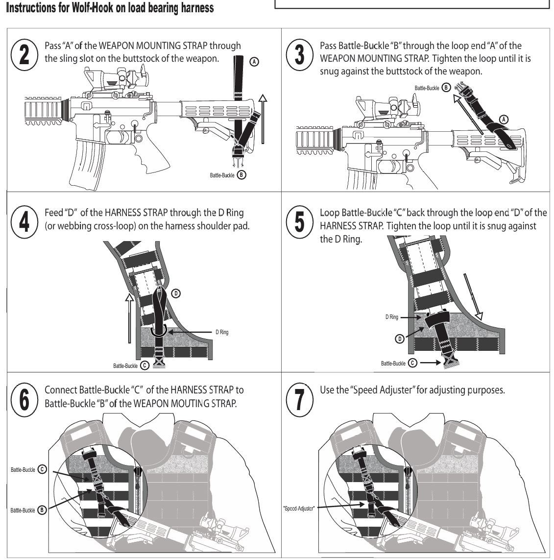 Spec Ops Combat Sling Wolf hook
