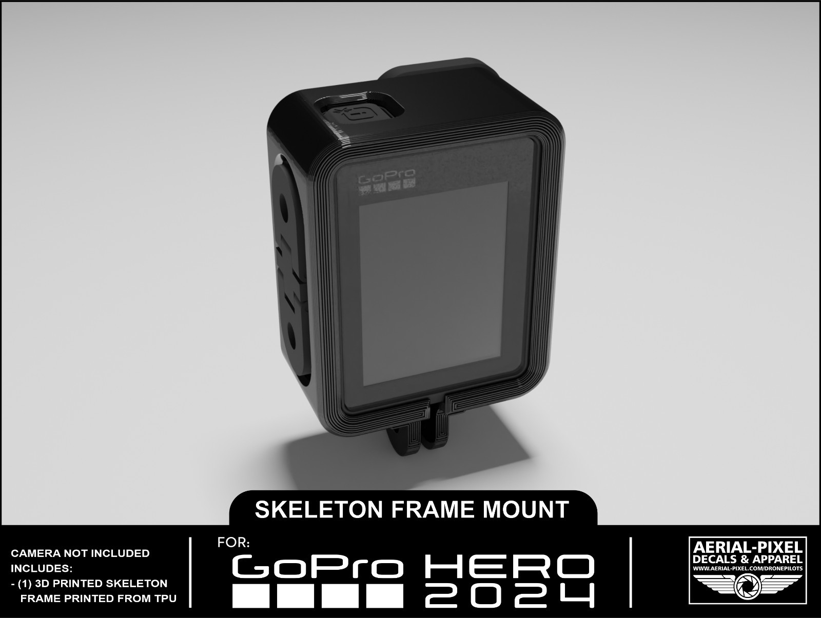 GoPro HERO 2024 Vertical (Portrait) Skeleton Frame Mount