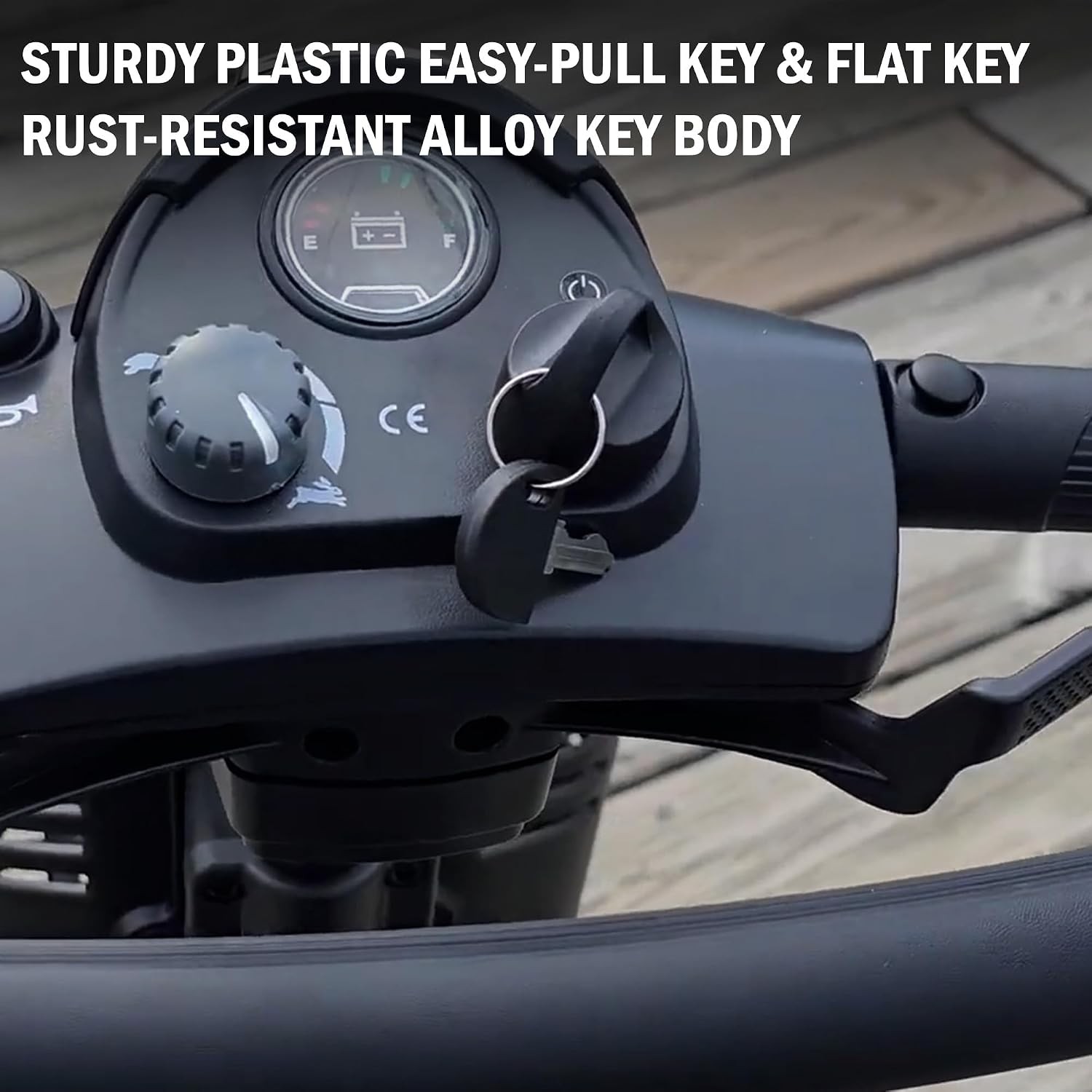 Replacement Key Set Compatible with Pride Mobility Scooter Go Go Victory