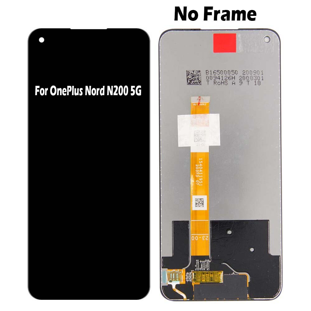 Replace For OnePlus Nord N200 5G DE2118 DE2117 LCD Touch Screen Digitizer±Frame