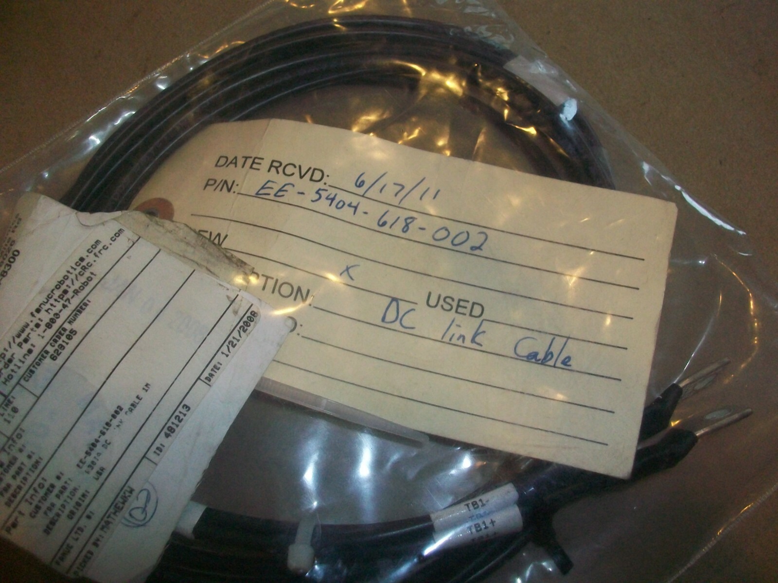 Fanuc Robot DC Link Cable EE-5404-618-002 NEW