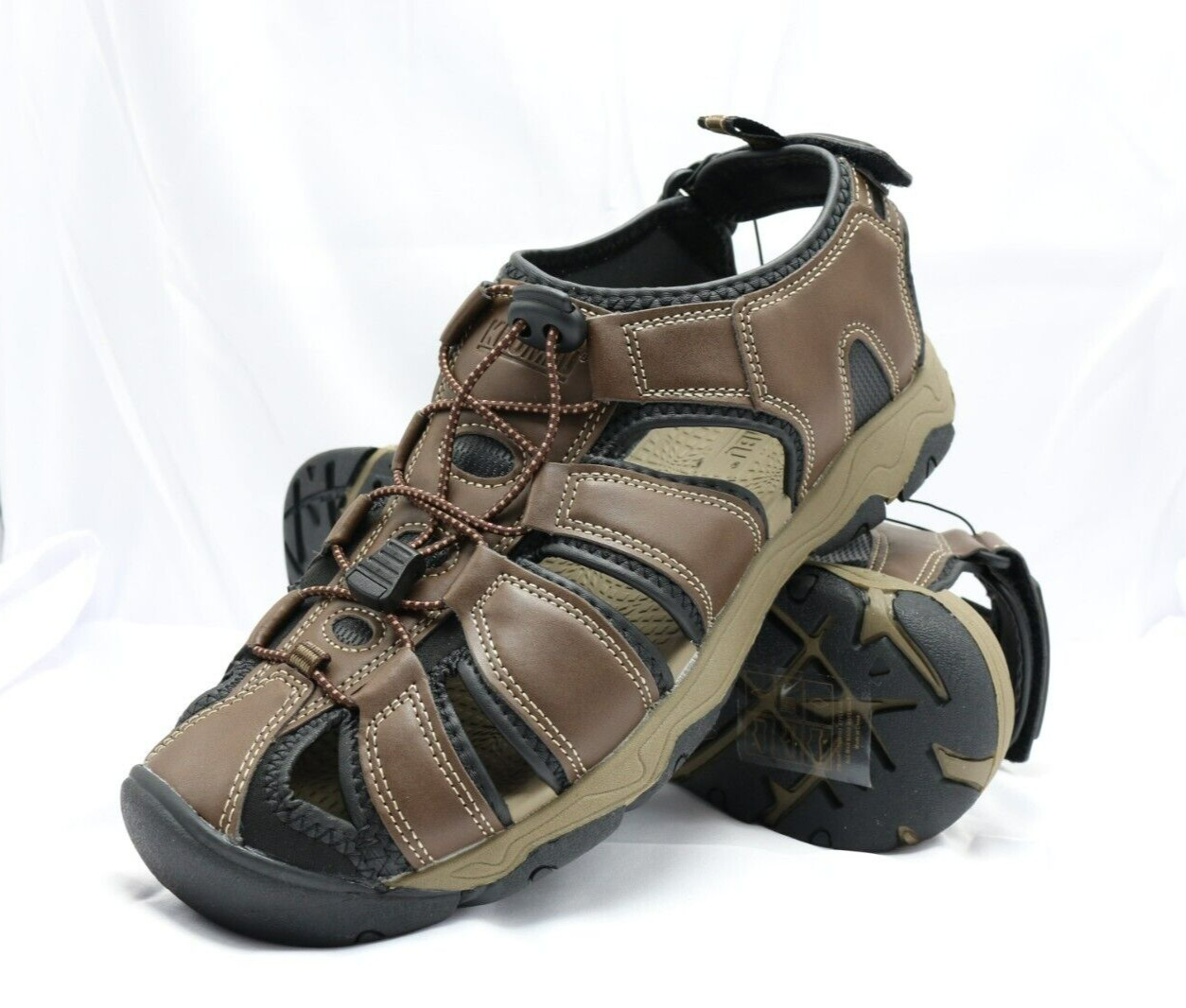 Khombu Sandals Men's All Season Closed Toe Brown Size 11  New in box