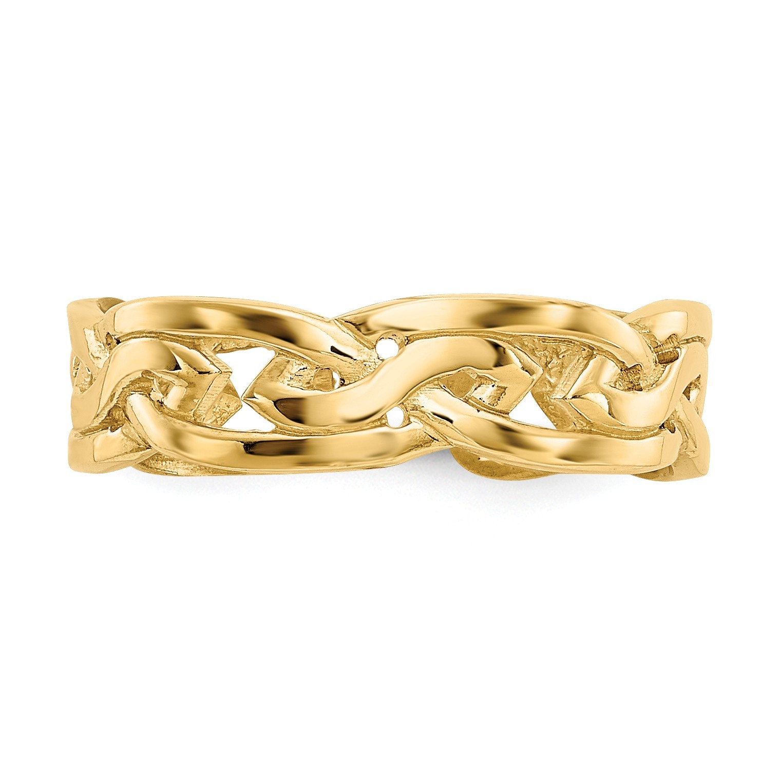 Weave Toe Ring in 14 Karat Gold