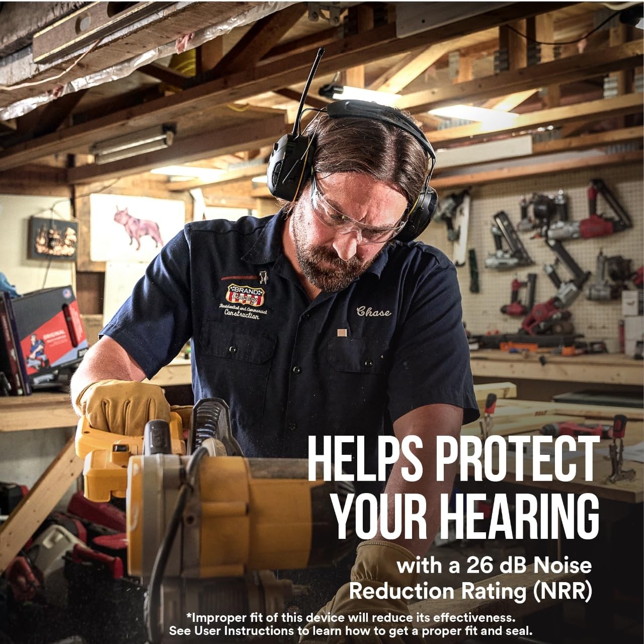AM FM Wireless Hearing Protector with Bluetooth Technology Bluetooth Hearing